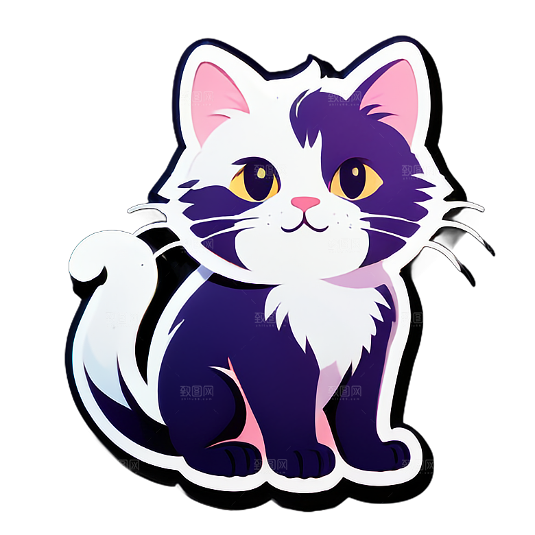 小猫贴画的创意用途