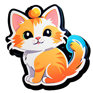 小猫贴画的创意用途