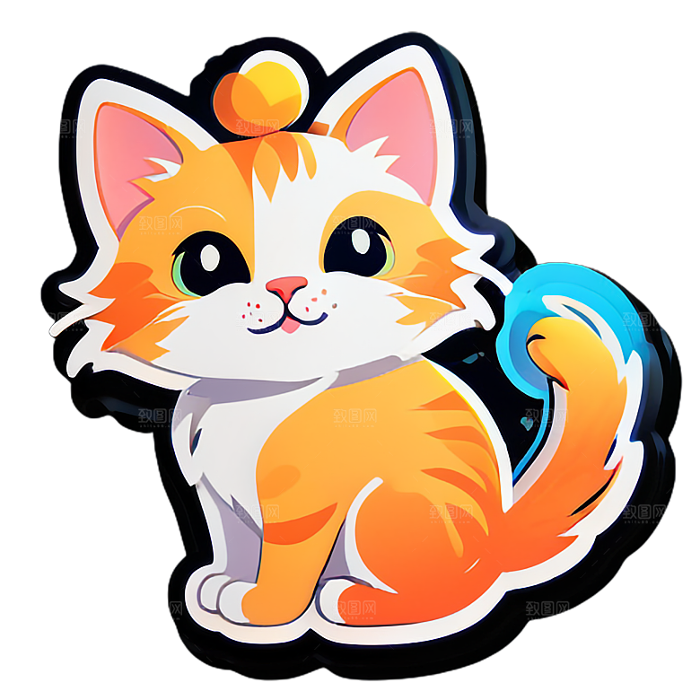 小猫贴画的创意用途