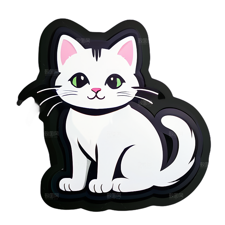 小猫贴画的创意用途