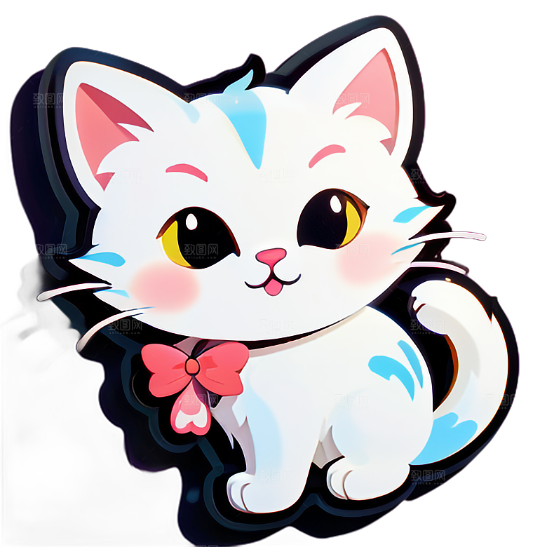 小猫贴画的创意用途