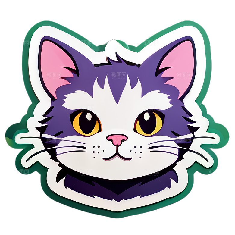小猫贴画的创意用途