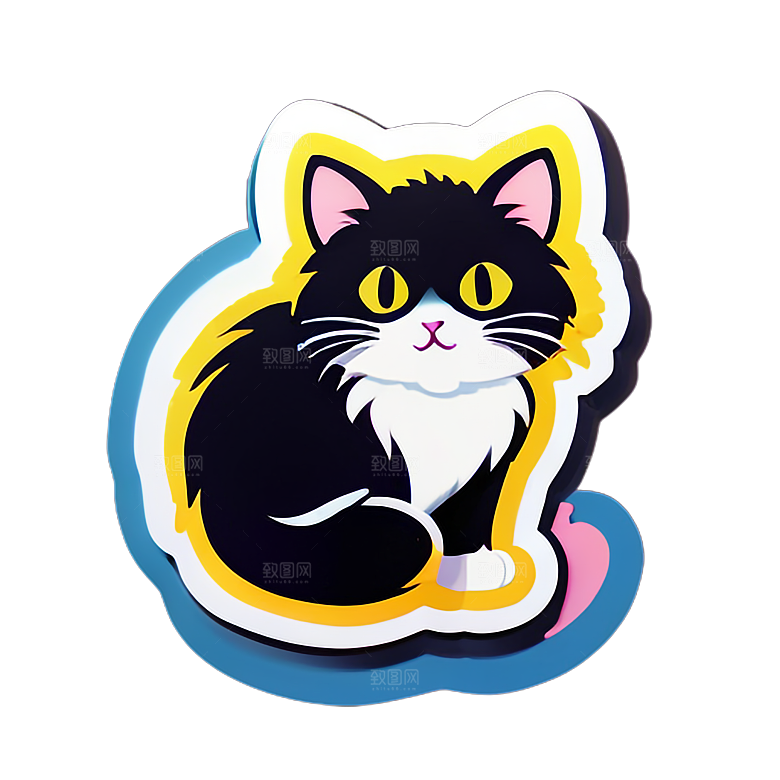 小猫贴画的创意用途