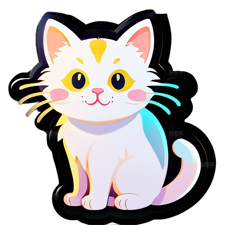 美丽小猫贴画收藏推荐
