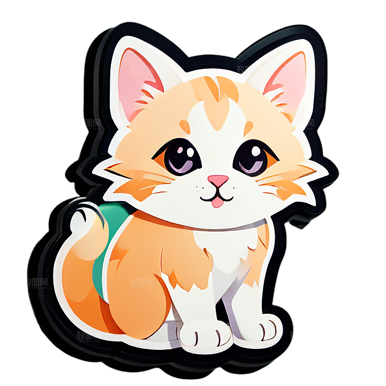 美丽小猫贴画收藏推荐