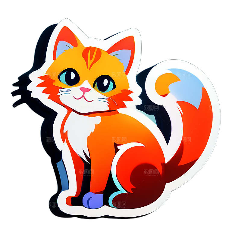 美丽小猫贴画收藏推荐