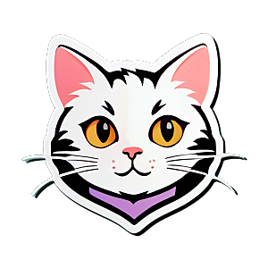 可爱小猫贴画分享