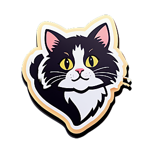 可爱小猫贴画分享