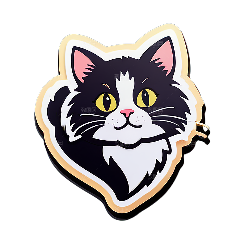 可爱小猫贴画分享