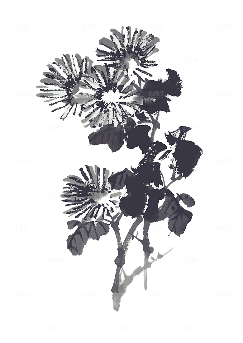 鲜花矢量花朵素材