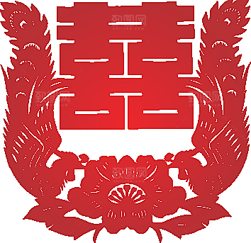 矢量剪纸窗花png素材