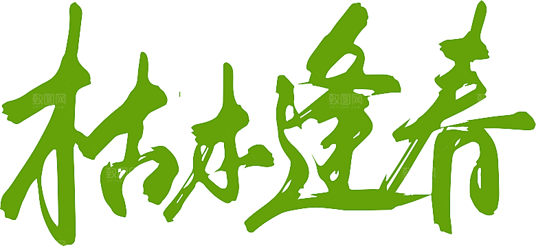 艺术字潮流创意字体设计书法春日