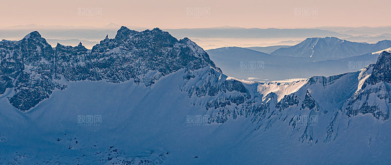 吉林长白山冬天风景