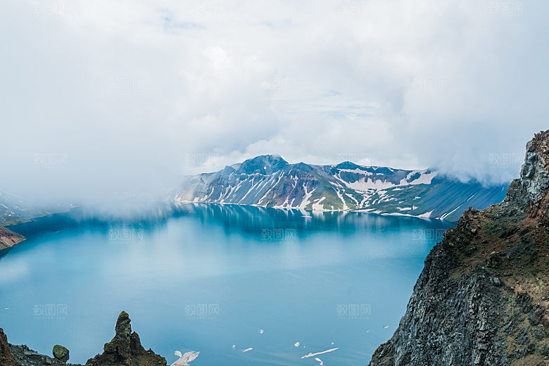吉林长白山景区天池自然风光