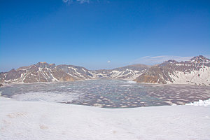 吉林长白山山顶风光