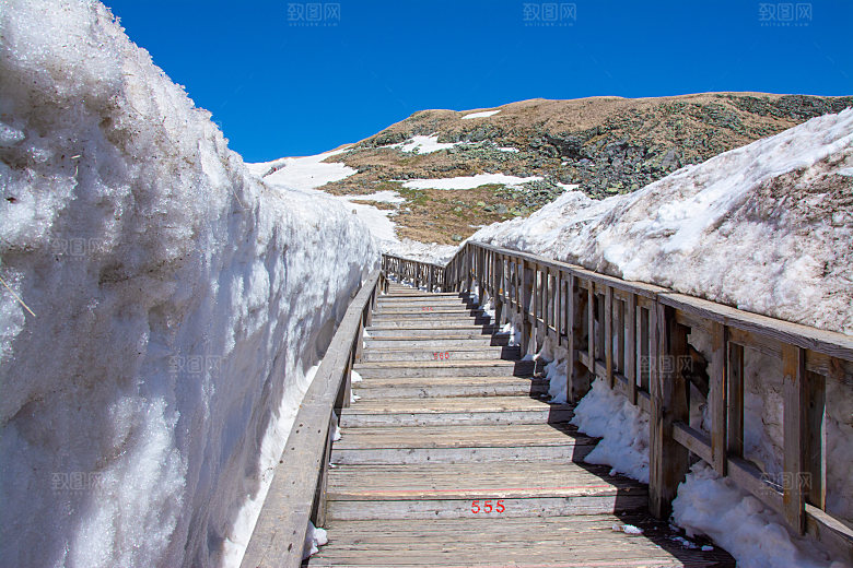 吉林长白山山顶风光