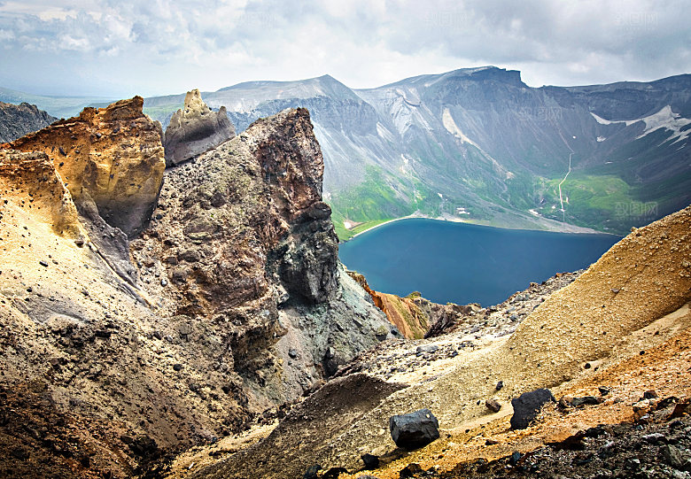 长白山旅游风景建筑照片摄影JPG