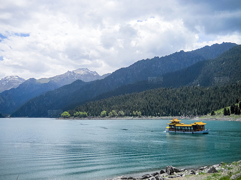 长白山旅游风景建筑照片摄影JPG图片素材