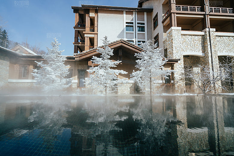 长白山旅游风景建筑照片摄影JPG