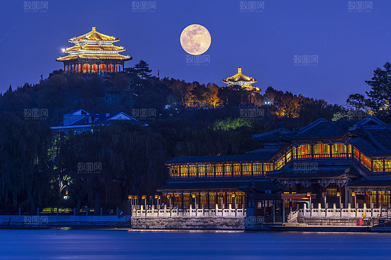 中国传统建筑宫殿园林房屋摄影JPG图片