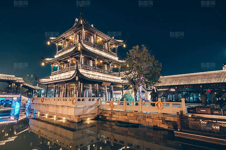 中国传统建筑宫殿园林房屋摄影JPG图片