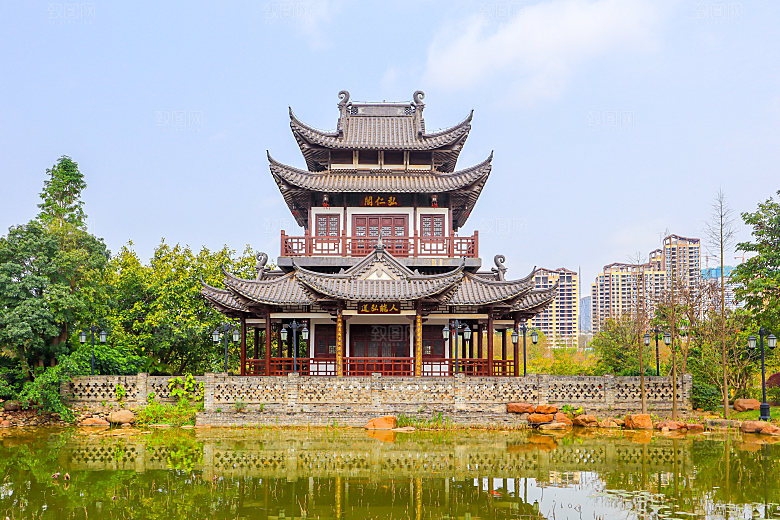 中国传统建筑宫殿园林房屋摄影JPG图片