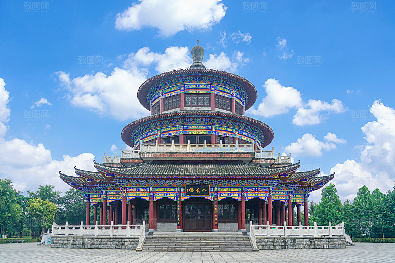 江西九江武宁地标建筑八音楼