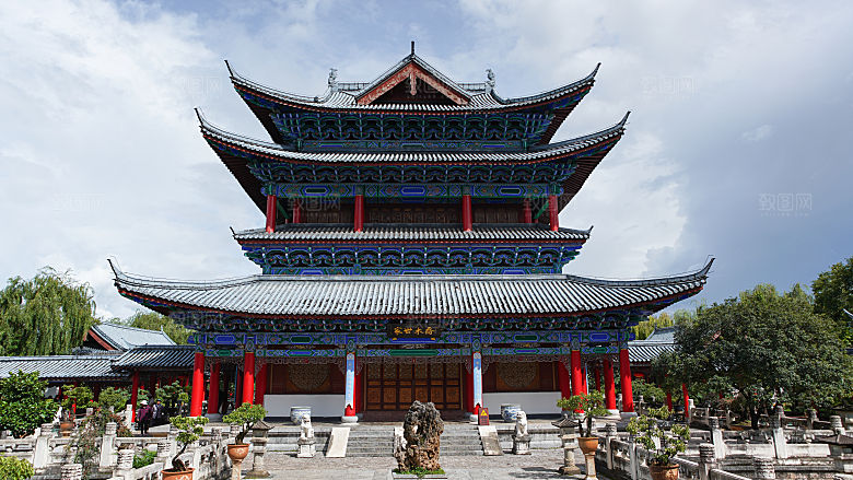 丽江古城木府古建筑