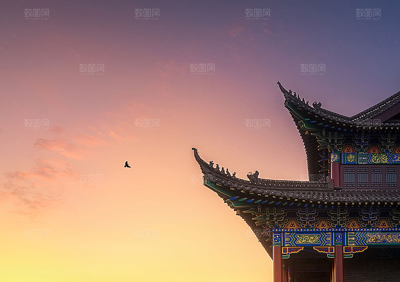 中国传统建筑宫殿园林房屋摄影JPG