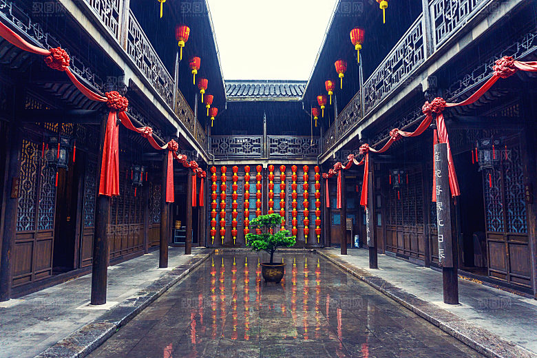 中国传统建筑宫殿园林房屋摄影JPG图片