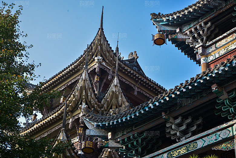 中国传统建筑宫殿园林房屋摄影JPG图片