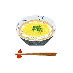 日式料理拉面面条寿司手绘汤面食物美食素材