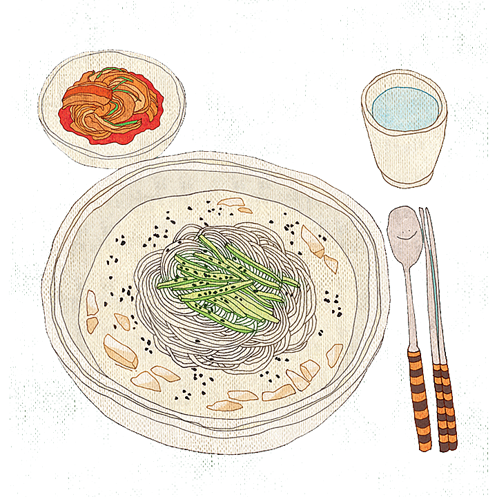日式料理拉面面条寿司手绘汤面食物美食素材