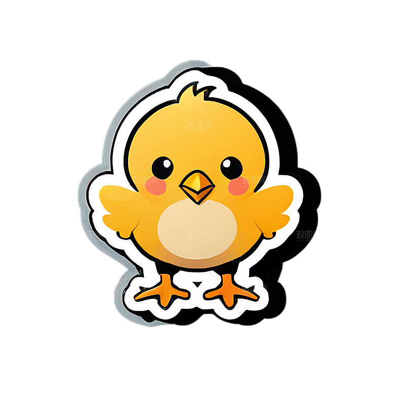 小鸡贴画的创作灵感与表现方式
