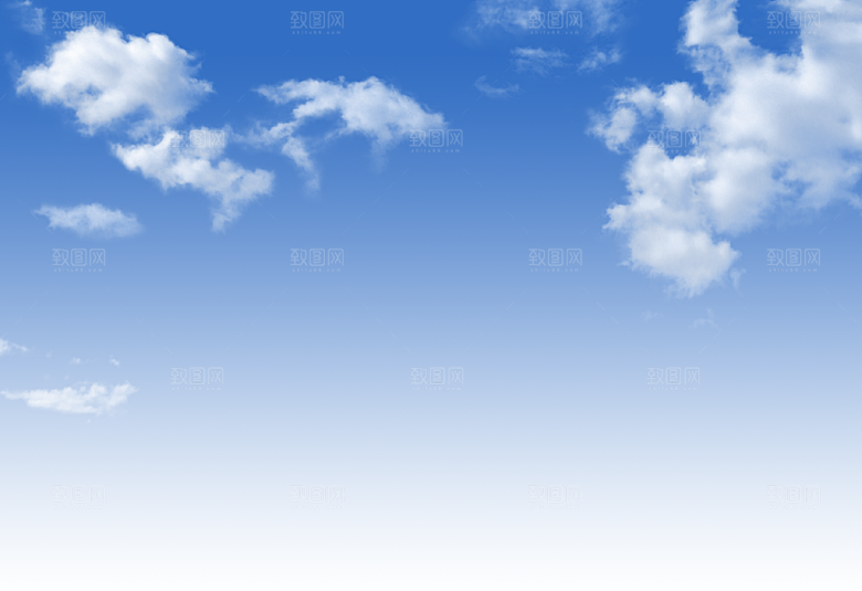 高清天空云朵素材合成海报