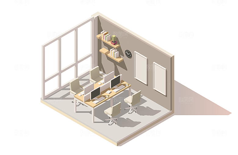 室内建筑3D商业场景