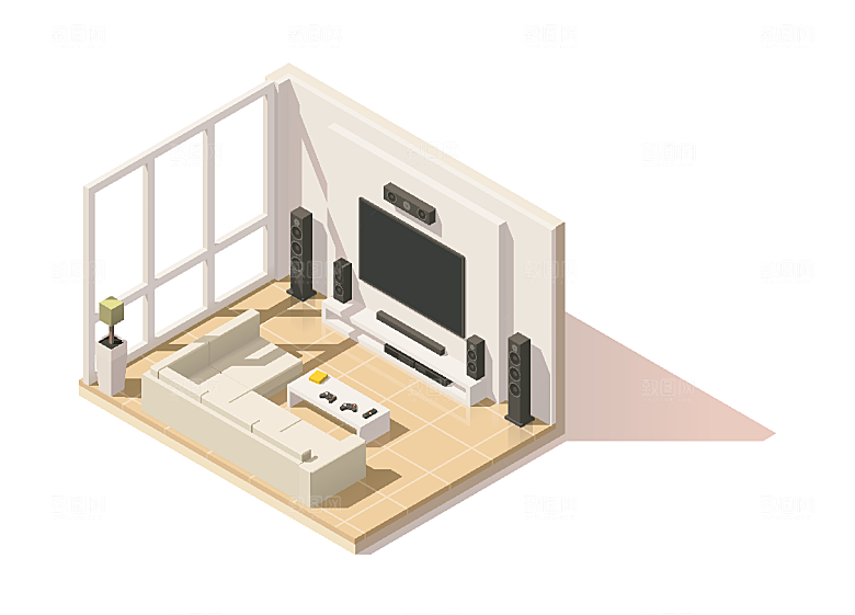室内建筑3D场景设计