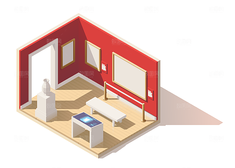 室内建筑3D场景设计