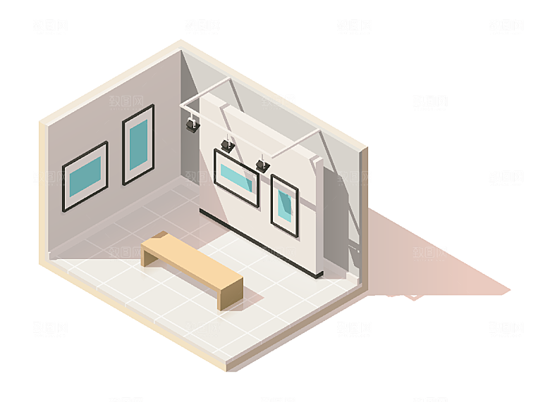 室内建筑3D场景设计