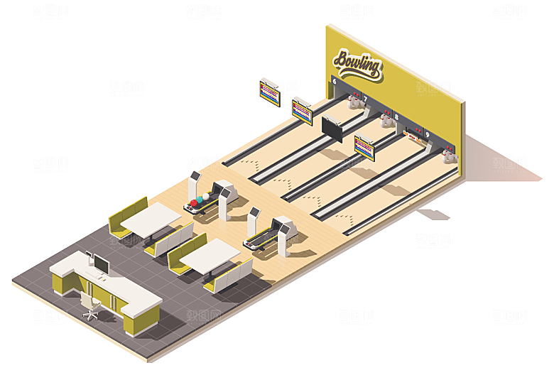 室内建筑3D场景设计