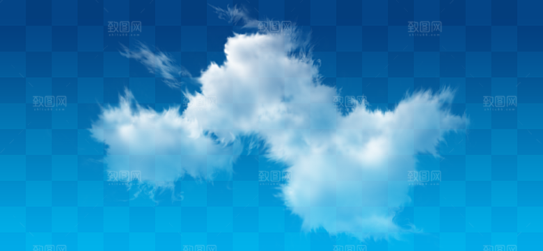 高清天空云朵素材合成海报