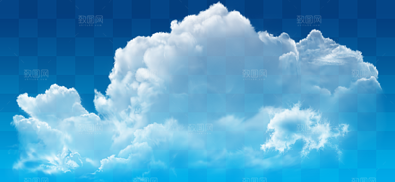 高清天空云朵素材合成海报