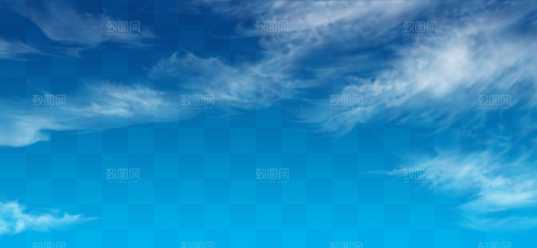 高清天空云朵素材合成海报