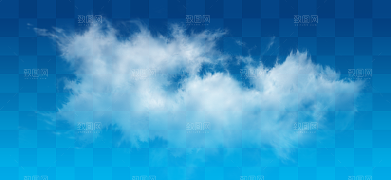 高清天空云朵素材合成海报