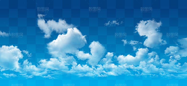 高清天空云朵素材合成海报