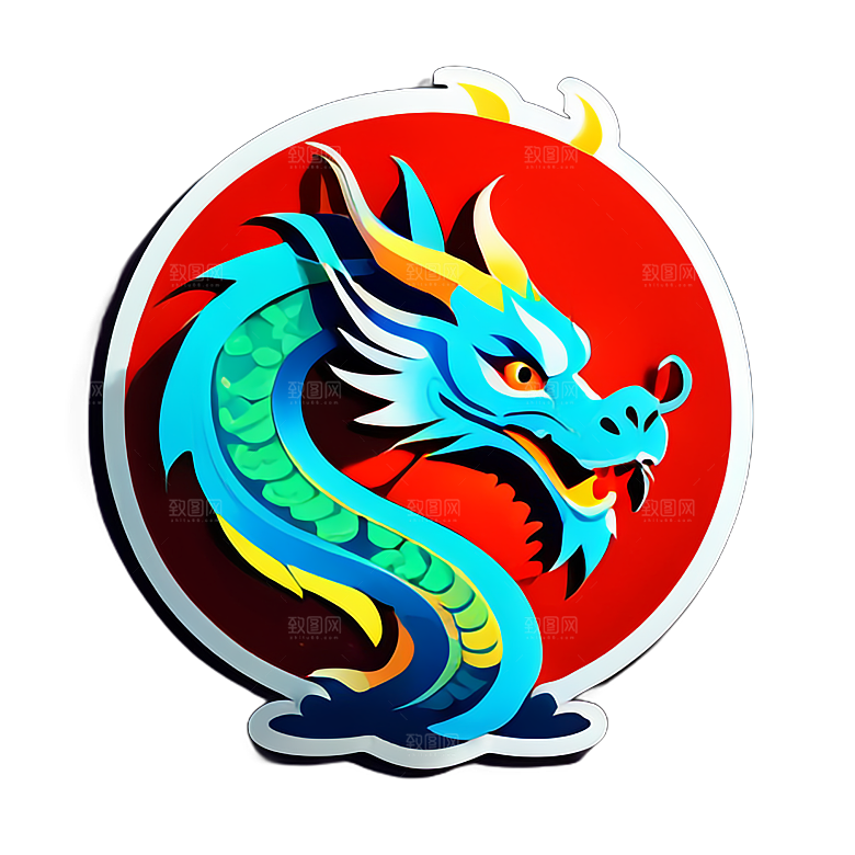 小龙贴画的历史渊源与传统意义