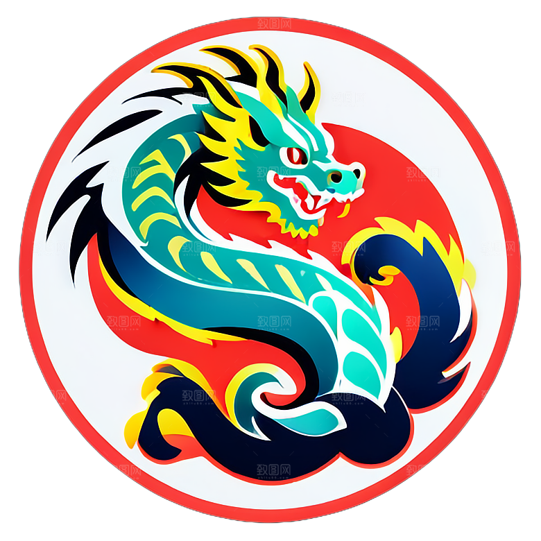 小龙贴画的历史渊源与传统意义