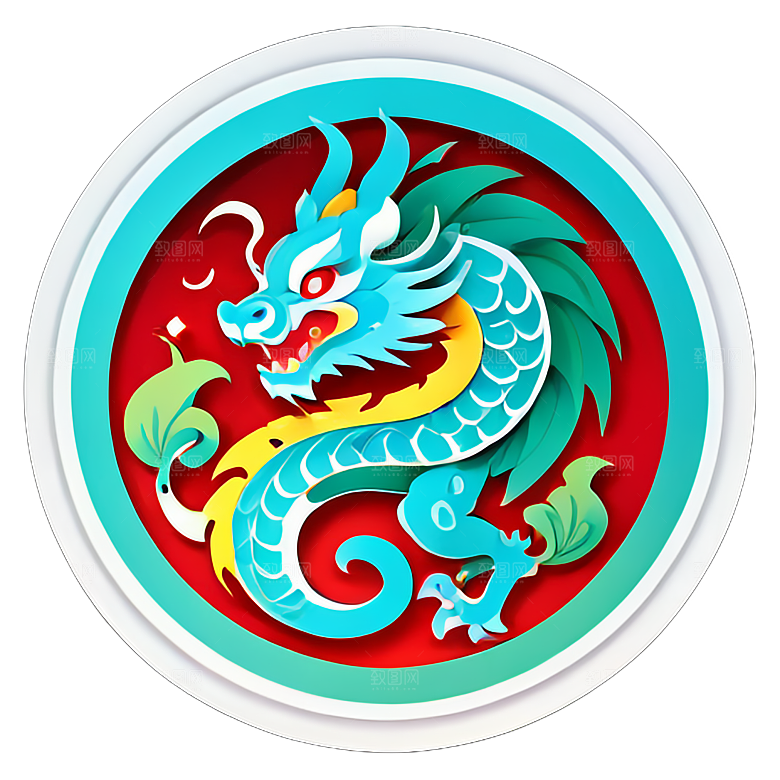 小龙贴画的历史渊源与传统意义