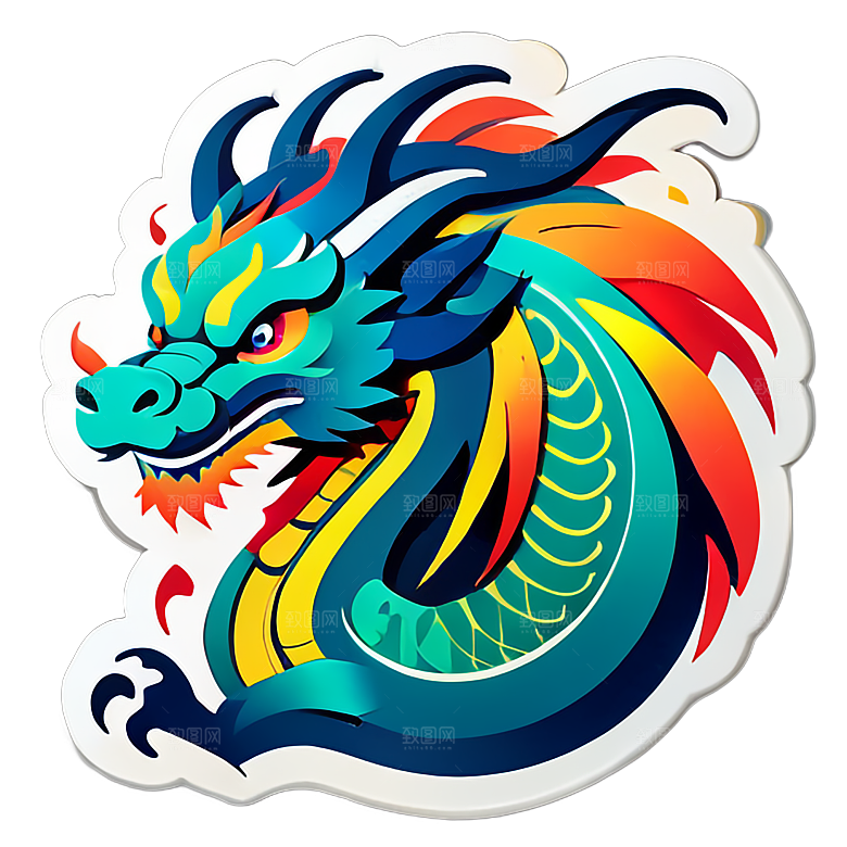 小龙贴画的历史渊源与传统意义