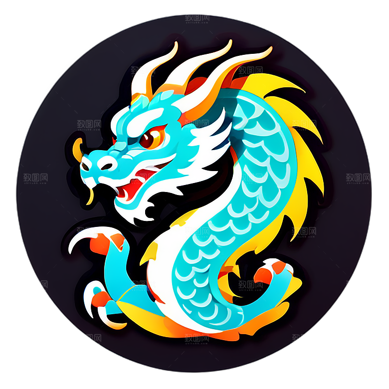 小龙贴画的历史渊源与传统意义